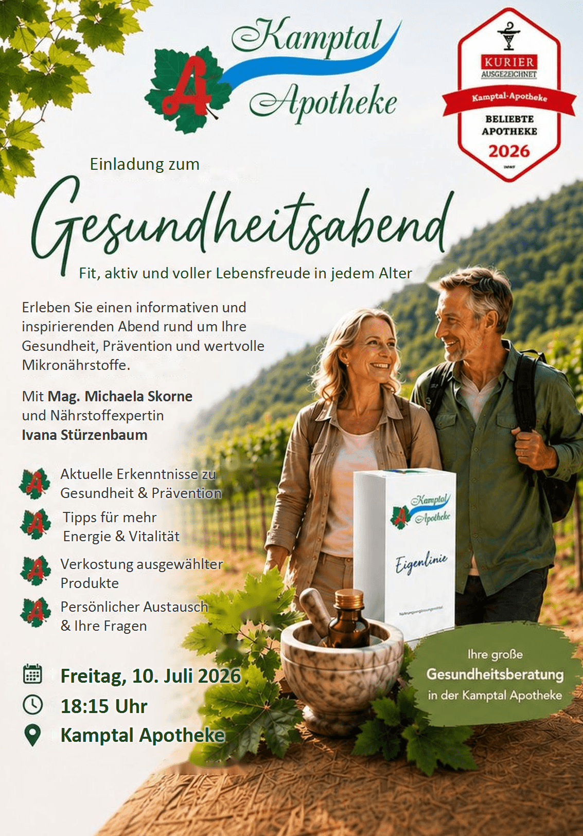 Gesundheitsabend am 10. Juli 2026 – Information (Seite 1)